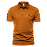 Men’s Lightweight Embroidered Polo Shirt – Breathable Short Sleeve Summer Top Solid Color Plus Size Big & Tall Fit