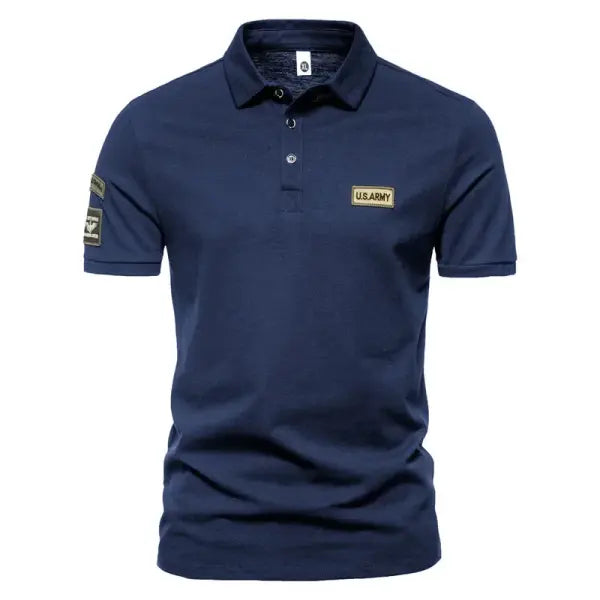 Men’s Lightweight Embroidered Polo Shirt – Breathable Short Sleeve Summer Top Solid Color Plus Size Big & Tall Fit