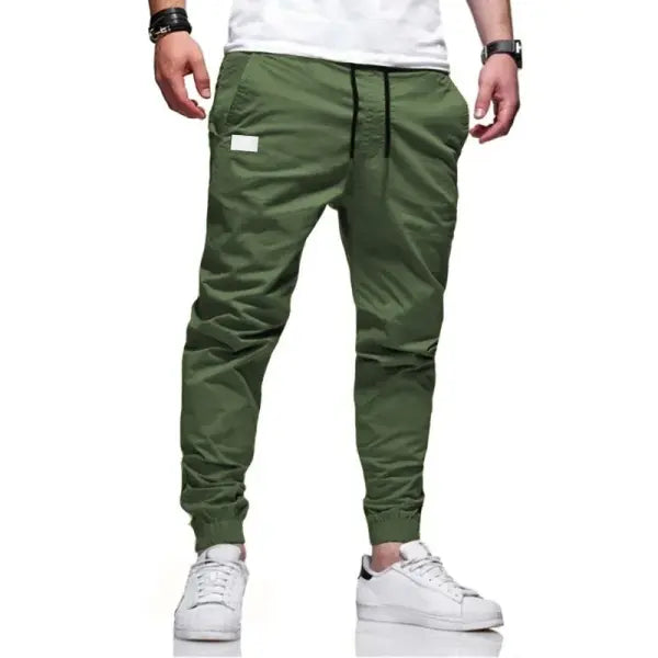 Men’s Cargo Pants Polyester Knit Casual Spring Wear - green / XXXL