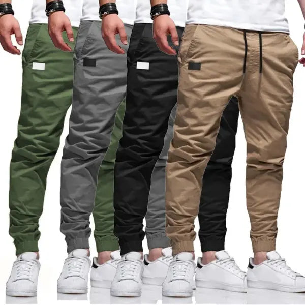 Men’s Cargo Pants Polyester Knit Casual Spring Wear