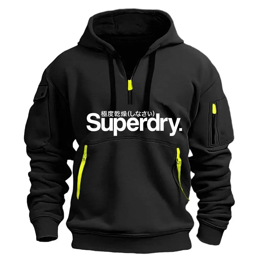 Autumn Winter Hooded Sweatshirt Polyester Men Fitness Pullover - 4 / XXXL