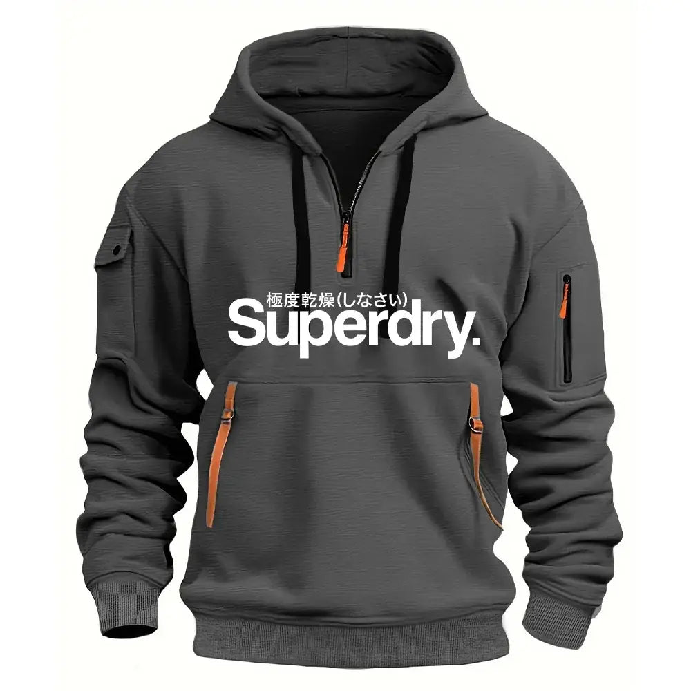 Autumn Winter Hooded Sweatshirt Polyester Men Fitness Pullover - 10 / XXXL