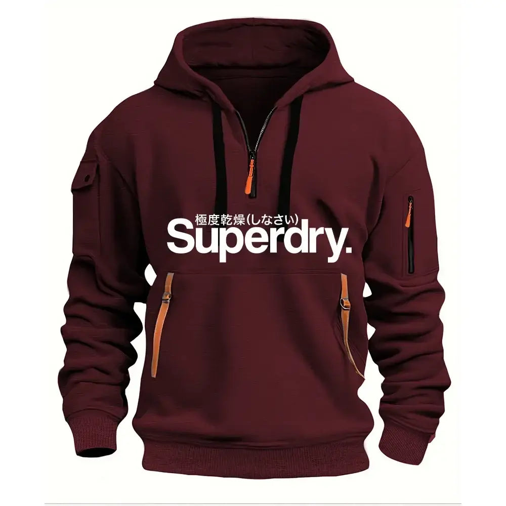 Autumn Winter Hooded Sweatshirt Polyester Men Fitness Pullover - 6 / XXXL