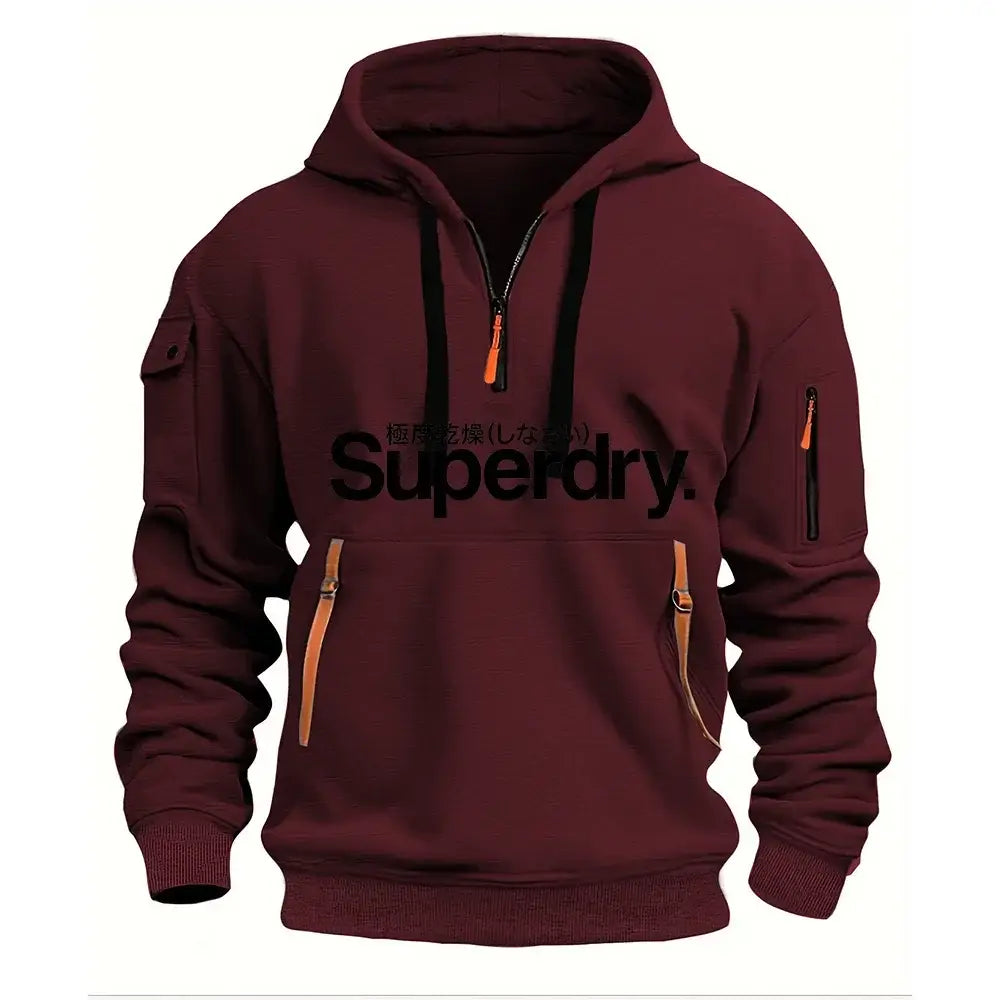 Autumn Winter Hooded Sweatshirt Polyester Men Fitness Pullover - 5 / XXXL