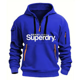 Autumn Winter Hooded Sweatshirt Polyester Men Fitness Pullover - 8 / XXXL