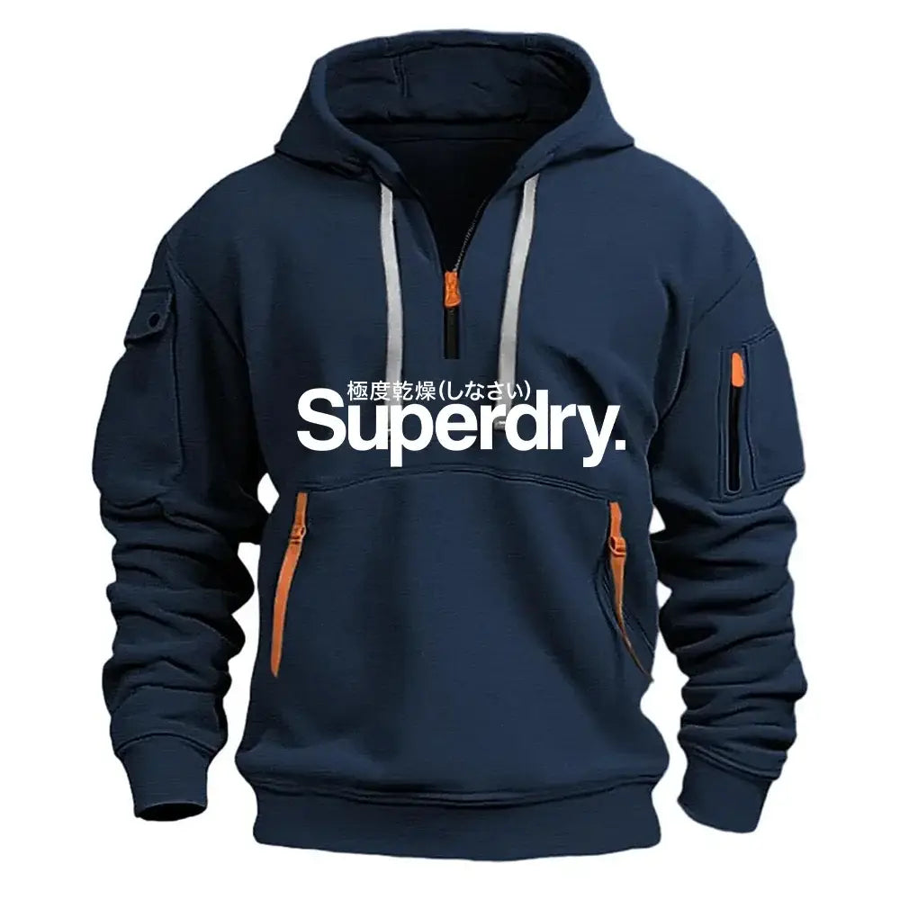 Autumn Winter Hooded Sweatshirt Polyester Men Fitness Pullover - 7 / XXXL