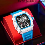 Luminous Display Quartz Watch Silicone Band Hip-Hop Style