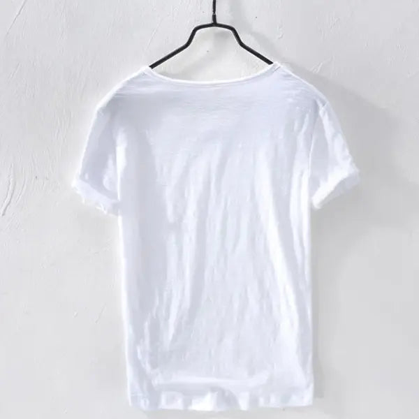 New Mens T Shirt Pure Color V Collar Short Sleeved Tops Tees Men T-Shirt 10colors slim Man T-Shirts Fitness For Male