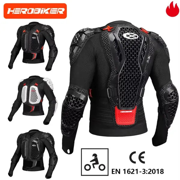 Motocross armor jacket polyester anti crash chest off road protection