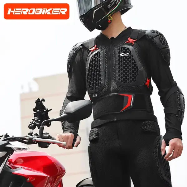 Motocross armor jacket polyester anti crash chest off road protection