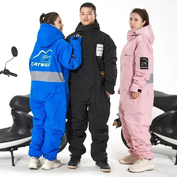 New Motorcycle Snow-proof Clothing Cold-proof Electric Vehicle Windbreaker Winter Skiing Fishing and Riding Cold-proof
