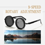 ND2-400 Adjustable Dimming Glasses Alloy Sunglasses for Outdoor Driving