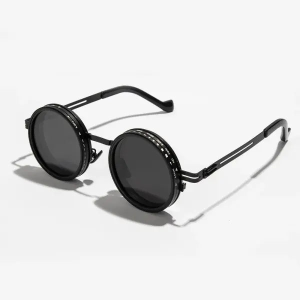 ND2-400 Adjustable Dimming Glasses Alloy Sunglasses for Outdoor Driving - Black2