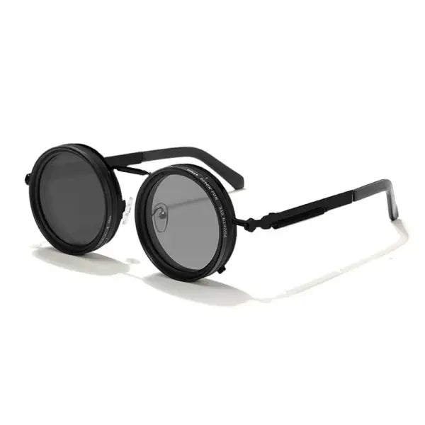 ND2-400 Adjustable Dimming Glasses Alloy Sunglasses for Outdoor Driving - Black1
