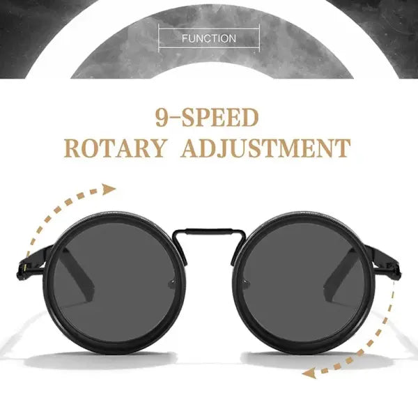ND2-400 Adjustable Dimming Glasses Alloy Sunglasses for Outdoor Driving