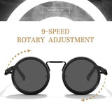 ND2-400 Adjustable Dimming Glasses Alloy Sunglasses for Outdoor Driving