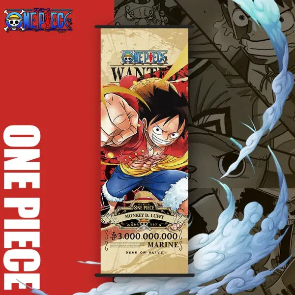 Bandai One Piece Monkey D. Luffy Wall Scroll Cartoon Holiday Gift