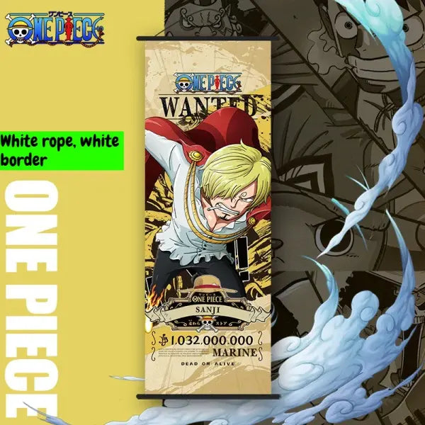 Bandai One Piece Monkey D. Luffy Wall Scroll Cartoon Holiday Gift - Hanging painting-8