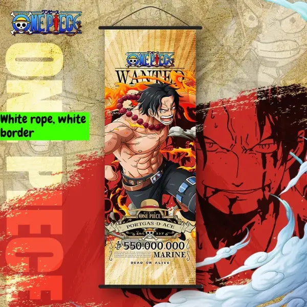 Bandai One Piece Monkey D. Luffy Wall Scroll Cartoon Holiday Gift - Hanging painting-12