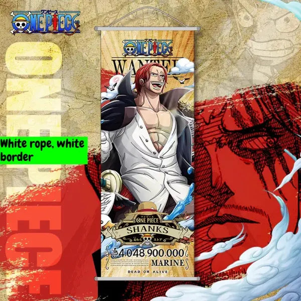 Bandai One Piece Monkey D. Luffy Wall Scroll Cartoon Holiday Gift - Hanging painting-14