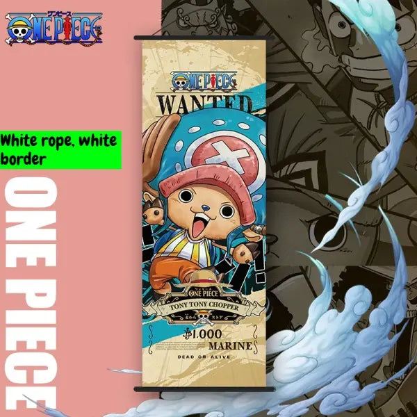 Bandai One Piece Monkey D. Luffy Wall Scroll Cartoon Holiday Gift - Hanging painting-5