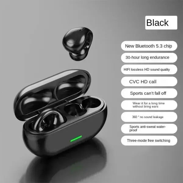 New Original T75 Bone Conduction Wireless Bluetooth 5.3 Headphones Sports Earphones HiFi Sound Quality Waterproof TWS