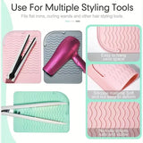 Plus Size Silicone Heat Resistant Mat Portable Hair Tool Cover