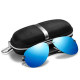 Sunglasses men metal alloy with nose pads for driving UV400