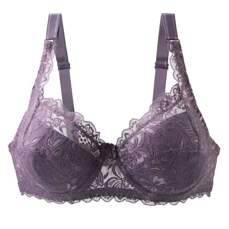 New Sexy Lace Bras: Unlined Full Cup Plus Size Lingerie with Push-Up Underwear