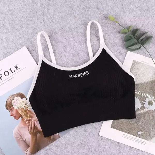 New Sports Bra For Women Gym Sexy Crop Top Bra Women Cotton Underwear Soft Comfort Tube Tops Female Brassiere Tops
