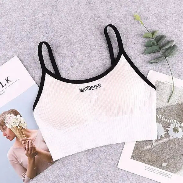 New Sports Bra For Women Gym Sexy Crop Top Bra Women Cotton Underwear Soft Comfort Tube Tops Female Brassiere Tops