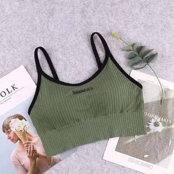 New Sports Bra For Women Gym Sexy Crop Top Bra Women Cotton Underwear Soft Comfort Tube Tops Female Brassiere Tops