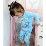 New Spring Autumn Children’s Clothing Sets girl Sleepwear Clothes Kids Pajamas Set Baby Girls Cotton Anna Elsa Cartoon