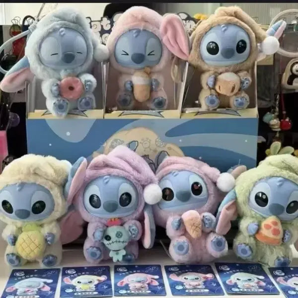 New Stitch Before Sleep Blind Box Plush Dolls Cute Pendant Ornament Mystery Surprise Toys Gifts for Fans Birthday Gift-