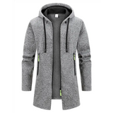 New Streetwear Men’s Long Sleeve Sweatshirts for Men Zipper Hooded Oversize Winter Warm Jacket Coat Outdoor Tracksuit