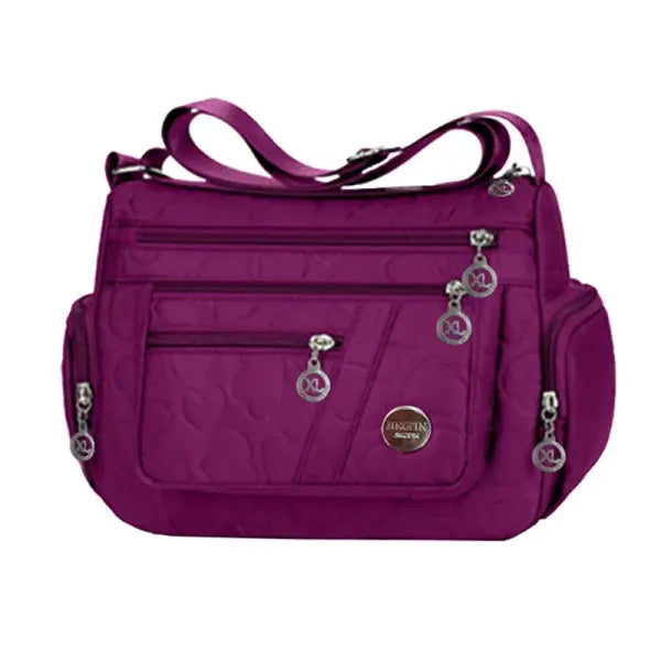 Water Resistance Nylon Crossbody Bag Travel for Casual Use - BJ20231 Purple