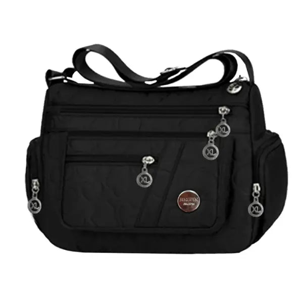 Water Resistance Nylon Crossbody Bag Travel for Casual Use - BJ20231 Black