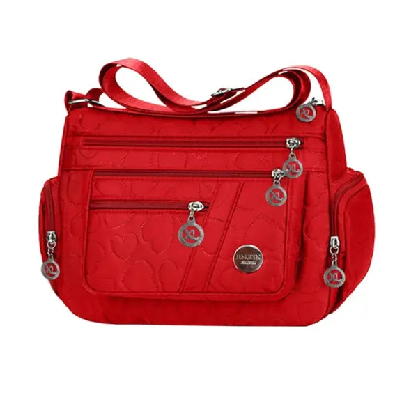 Water Resistance Nylon Crossbody Bag Travel for Casual Use - BJ20231 Red