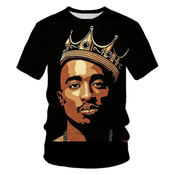 New T-Shirt Harajuku Men T-Shirt Fashion 2pac Graphic T Shirts Hip Hop Men’s T-Shirts Summer Tops T-Shirts Man Designer