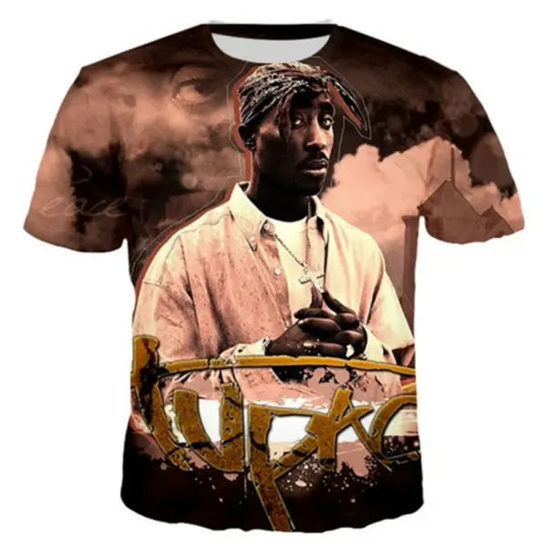 New T-Shirt Harajuku Men T-Shirt Fashion 2pac Graphic T Shirts Hip Hop Men’s T-Shirts Summer Tops T-Shirts Man Designer