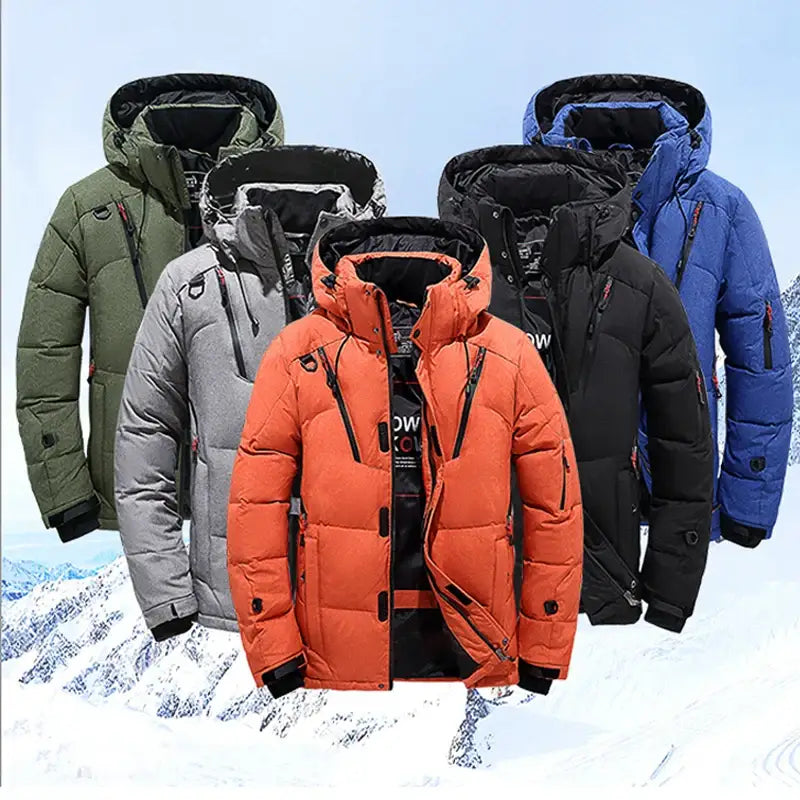 New Thermal Winter Skiing Down Jacket Ski Suit Men Snowboard Bibs Pants Warm Set Male Snowmobile Clothing For Wear