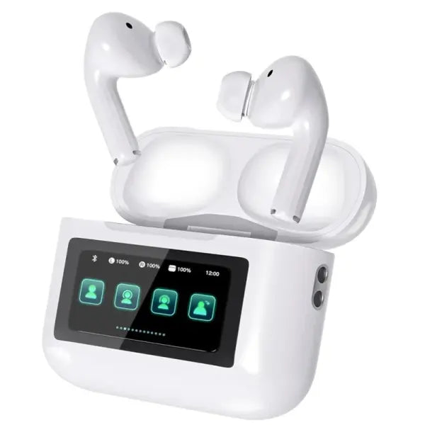 AEVYVKV TWS Bluetooth Earphone Wireless Earbuds Active Noise Cancellation - Ivory