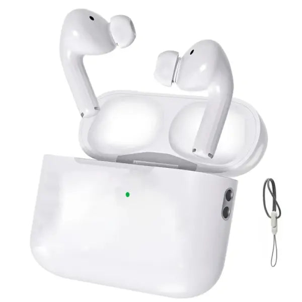 AEVYVKV TWS Bluetooth Earphone Wireless Earbuds Active Noise Cancellation - WHITE