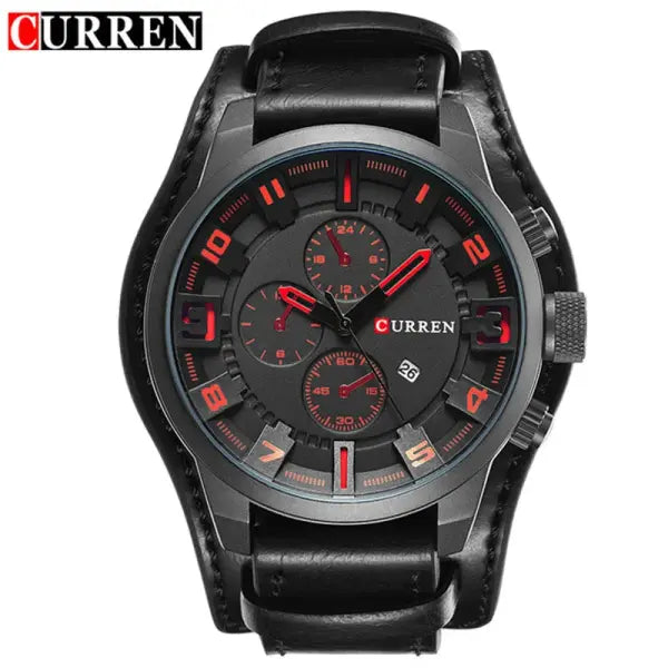 Quartz Movement Men Wristwatch Alloy Case Formal Luxury Watch