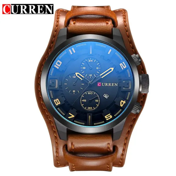 Quartz Movement Men Wristwatch Alloy Case Formal Luxury Watch