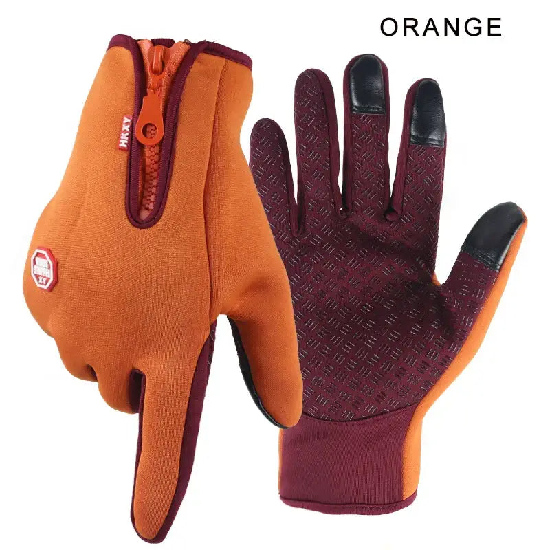 New Winter Gloves Men Women Touch Cold Waterproof Motorcycle Cycle Gloves Male Outdoor Sports Plus Velvet Warm Running