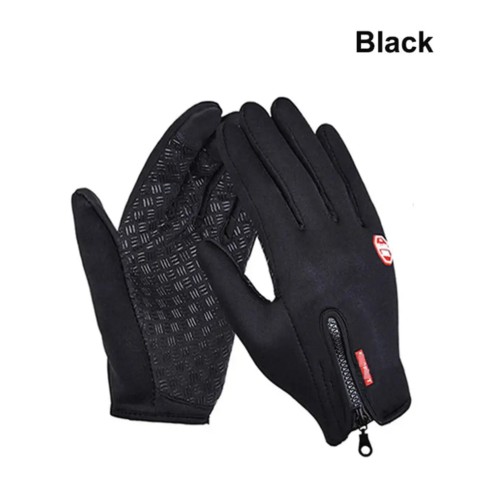 New Winter Gloves Men Women Touch Cold Waterproof Motorcycle Cycle Gloves Male Outdoor Sports Plus Velvet Warm Running