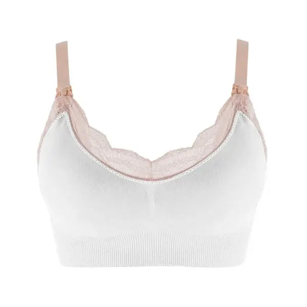 New Wireless Front Open Nursing Bra Soft Lace Breathable Seamless Maternity Breastfeeding Bras Maternal Support