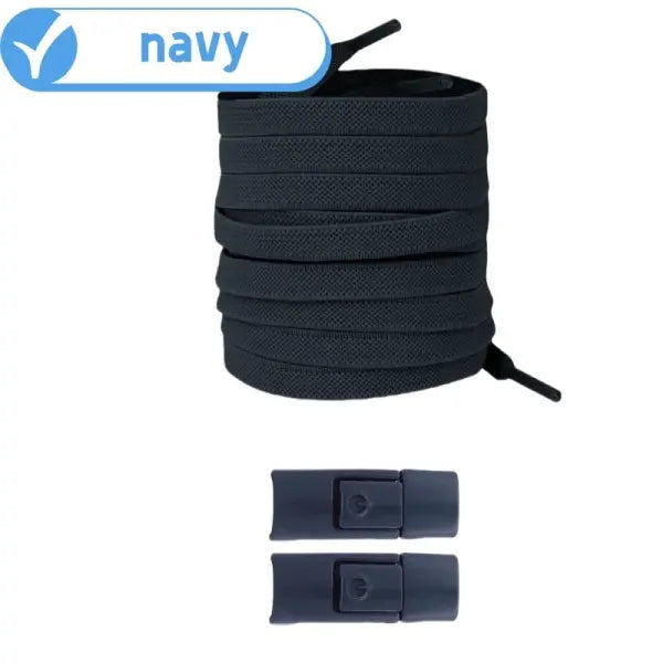 Elastic 8mm Widened Flat Press Lock Shoelaces for Sneakers - EEEEE