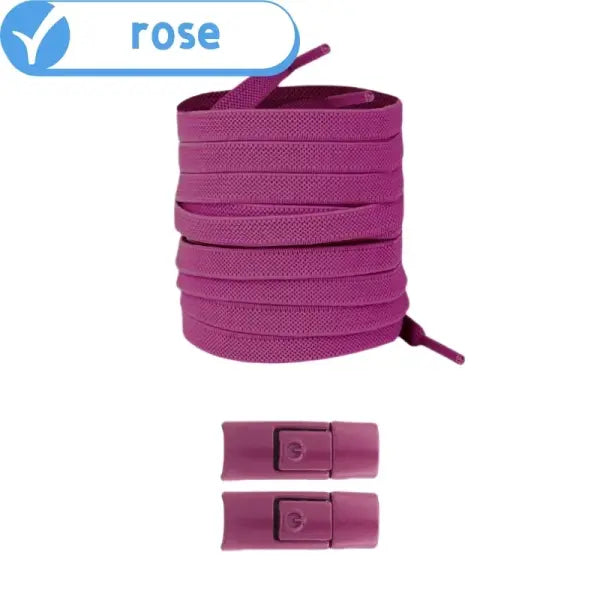 Elastic 8mm Widened Flat Press Lock Shoelaces for Sneakers - LLLLL